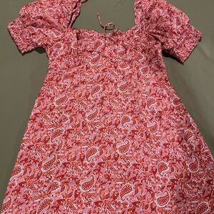 Francesca's Collections Pink Paisley Kids Dress